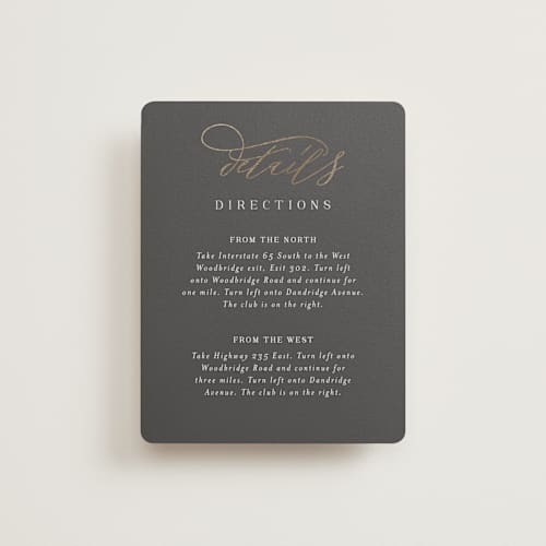 This is a stormy enclosure cards with foil pressed by Jessica Williams called over monogram printing on signature in standard
