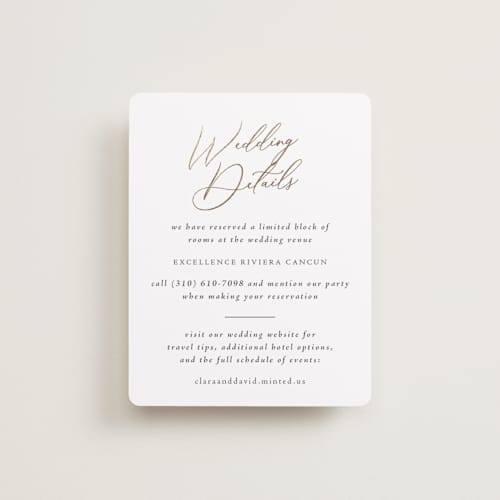 This is a leaf enclosure cards with foil pressed by Olivia Raufman called palm monogram printing on signature in standard