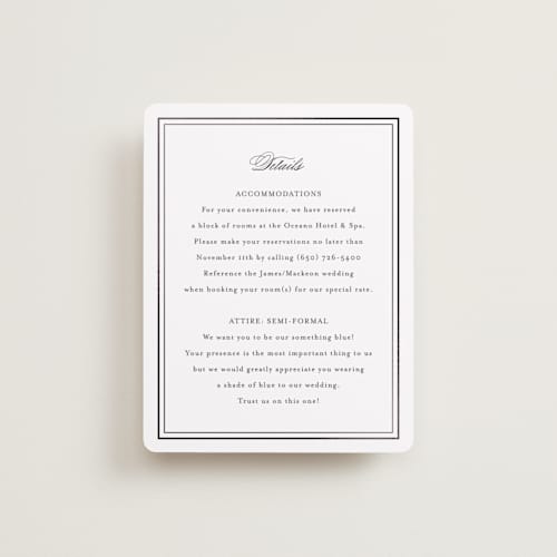 This is a cotton enclosure cards with foil pressed by Jennifer Postorino called polished printing on signature in standard