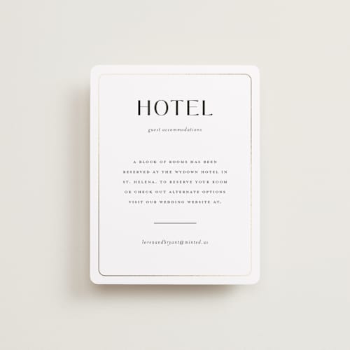 This is a cotton enclosure cards with foil pressed by Christie Garcia called loren printing on signature in standard