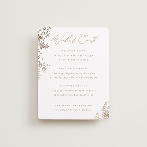 This is a porcelain enclosure cards with foil pressed by Leah Bisch called reflection printing on signature in standard