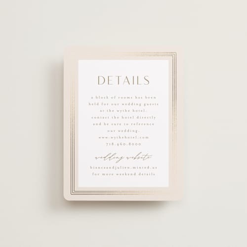 This is a latte enclosure cards with foil pressed by Kristie Kern called soleil printing on signature in standard