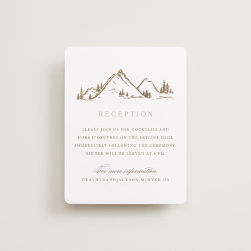 This is a earth foil stamped wedding invitations with foil pressed by Mansi Verma called colorado printing on signature in standard