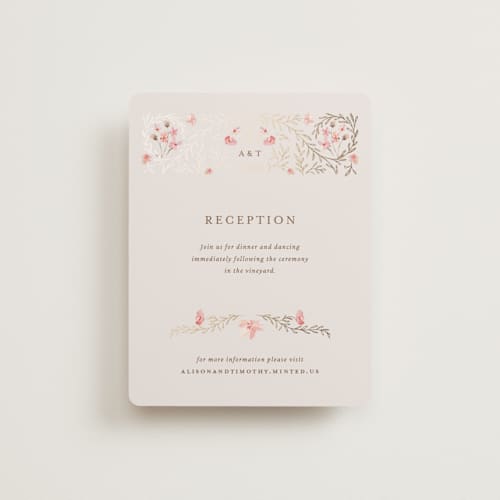 This is a versailles foil stamped wedding invitations with foil pressed by Claudia Orengo called victorian printing on signature in standard