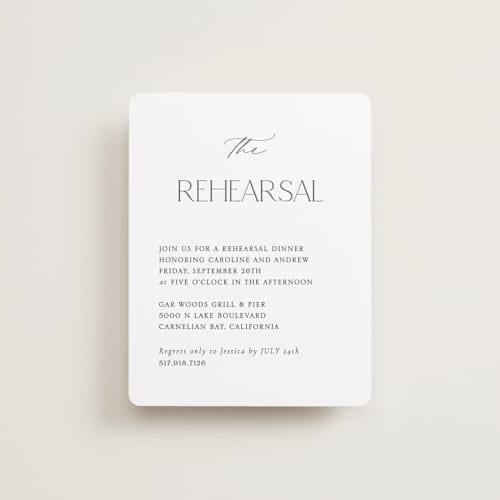 This is a cotton reception cards with standard by Vanessa Doyle called contemporary printing on signature in standard