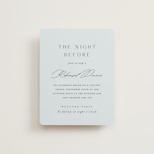 This is a sky reception cards with standard by Kelly Schmidt called merryvale printing on signature in standard