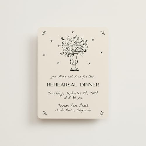 This is a vanilla reception cards with standard by Ani Somi called roses printing on signature in standard