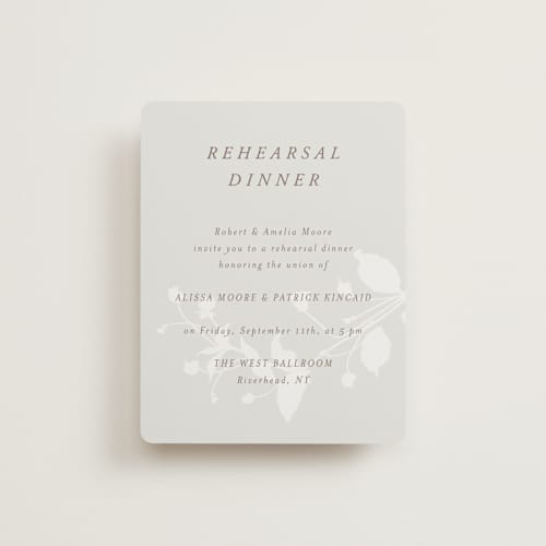 This is a fawn reception cards with standard by AK Graphics called autumnal printing on signature in standard