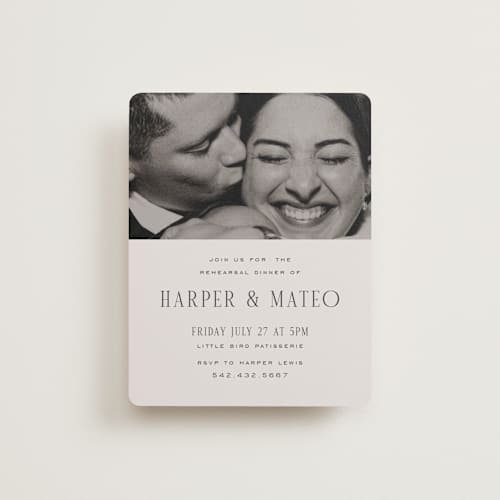 This is a sandstone reception cards with standard by Nicole Walsh called close-up printing on signature in standard