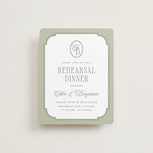 This is a moss reception cards with standard by Kelly Schmidt called woods printing on signature in standard