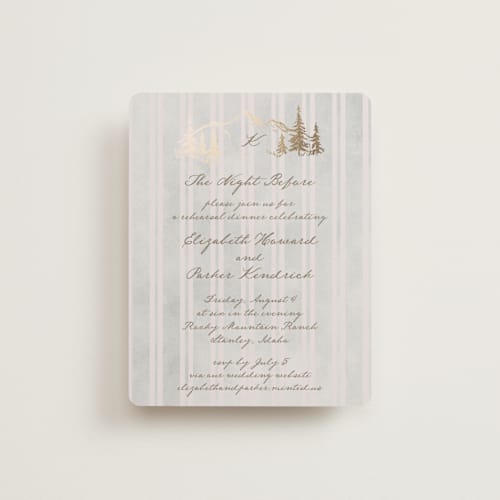 This is a dew enclosure cards with foil pressed by Petra Kern called mountain love printing on signature in standard