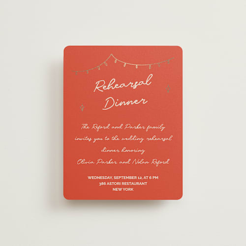 This is a sangria spark enclosure cards with foil pressed by Zove Ahhh called party on! printing on signature in standard