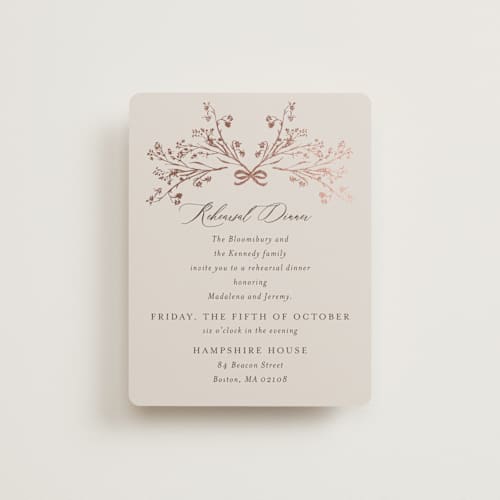 This is a almond enclosure cards with foil pressed by frau brandt called shining florals printing on signature in standard