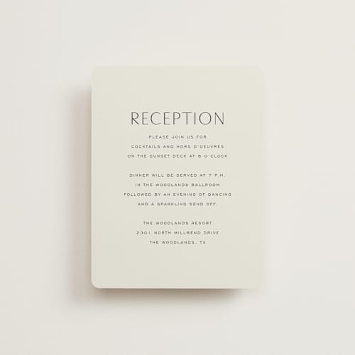 This is a porcelain reception cards with standard by Jennifer Postorino called glide printing on signature in standard