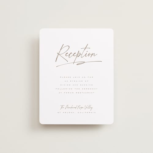 This is a chiffon reception cards with standard by Orasie called full photo printing on signature in standard