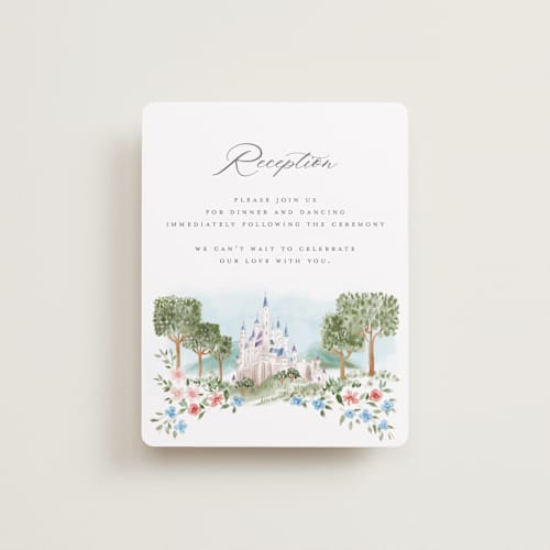 This is a spring reception cards with standard by Petra Kern called disney's once upon in a dream printing on signature in standard