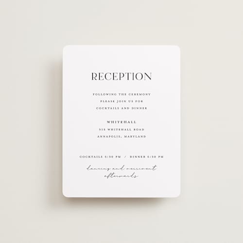 This is a porcelain reception cards with standard by Eric Clegg called have and hold printing on signature in standard