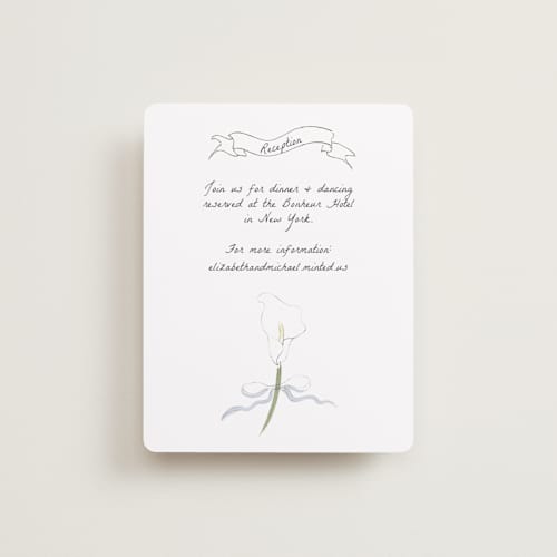 This is a cloud reception cards with standard by Helena Vitto called birds of paradise printing on signature in standard