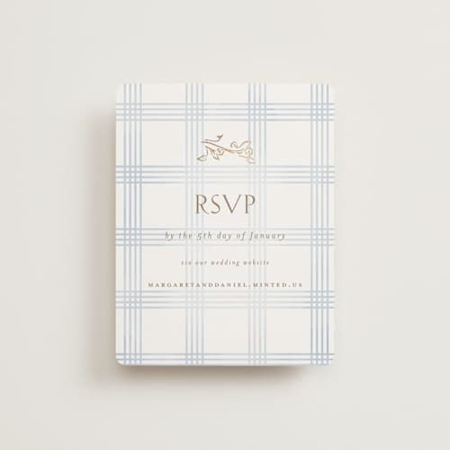 This is a belair rsvp cards with foil pressed by Grae called salt and ivory printing on signature in standard