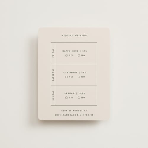 This is a olive you more rsvp cards with standard by Design Lotus called true north printing on signature in standard