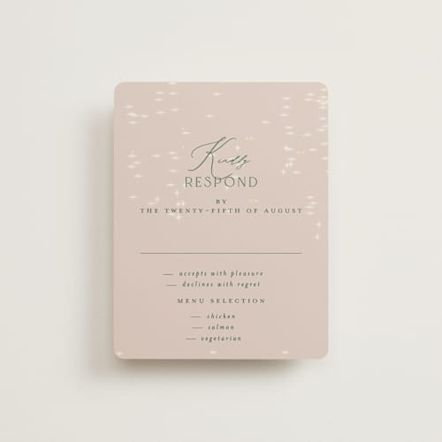 This is a mystic rsvp cards with standard by Phrosné Barwood called new orleans from disney's princess and the frog printing on signature in standard