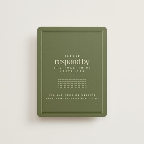 This is a kiwi rsvp cards with standard by Claudia Orengo called news! printing on signature in standard