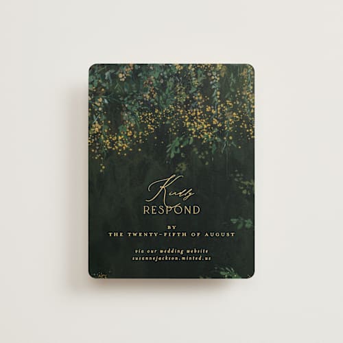 This is a mystic rsvp cards with standard by Phrosné Barwood called new orleans from disney's princess and the frog printing on signature in standard