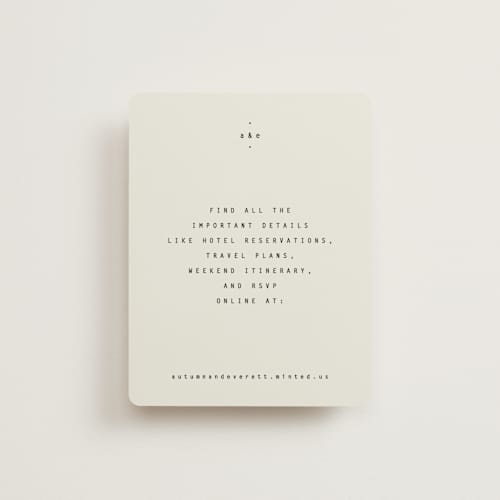 This is a vanilla rsvp cards with standard by Blustery August called nonnette printing on signature in standard