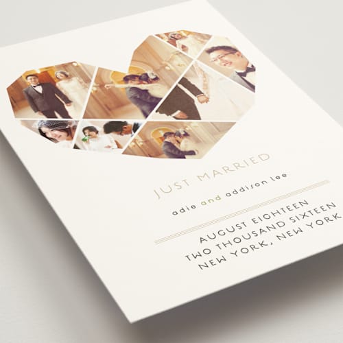 This is a camel wedding announcements with standard by fatfatin called complete love printing on signature in standard