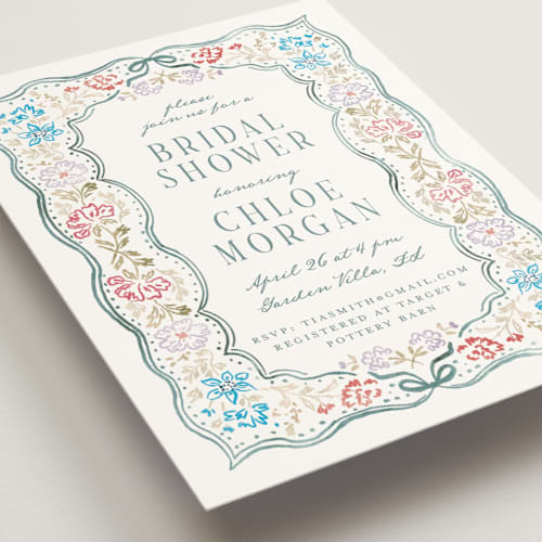 This is a bluebird bridal shower invitations with standard by Petra Kern called this day printing on signature in standard