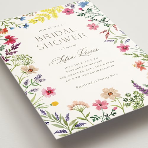 This is a garden bridal shower invitations with standard by Yaling Hou Suzuki called the conservatory printing on signature in standard