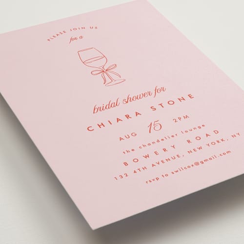 This is a resort bridal shower invitations with standard by Kelly Schmidt called celebrate printing on signature in standard