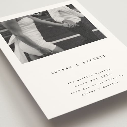 This is a ink wedding invitations with standard by Blustery August called nonnette printing on signature in standard