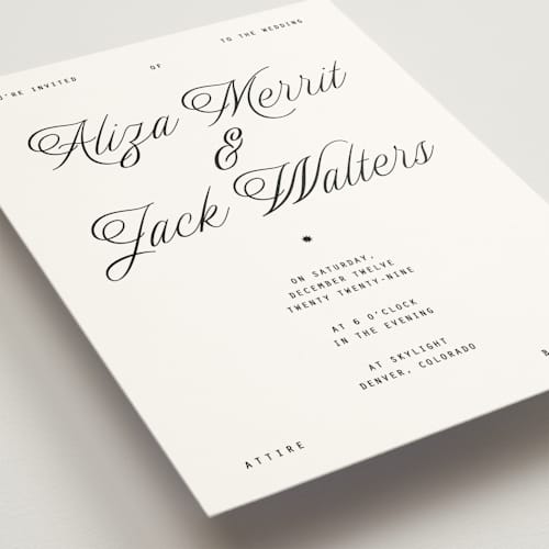 This is a ink wedding invitations with standard by Blustery August called cheers printing on signature in standard