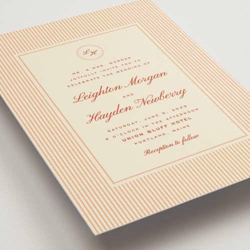This is a spritz wedding invitations with standard by Ellen Schlegelmilch called hayden printing on signature in standard