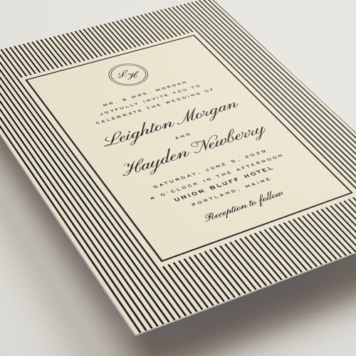 This is a charcoal wedding invitations with standard by Ellen Schlegelmilch called hayden printing on signature in standard