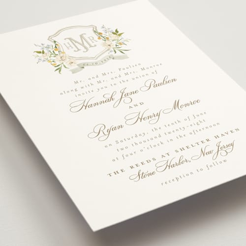This is a chiffon wedding invitations with standard by Everett Paper Goods called avalon printing on signature in standard