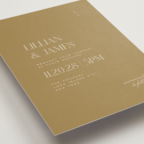 This is a martini wedding invitations with standard by Heather Cairl called clarity printing on signature in standard