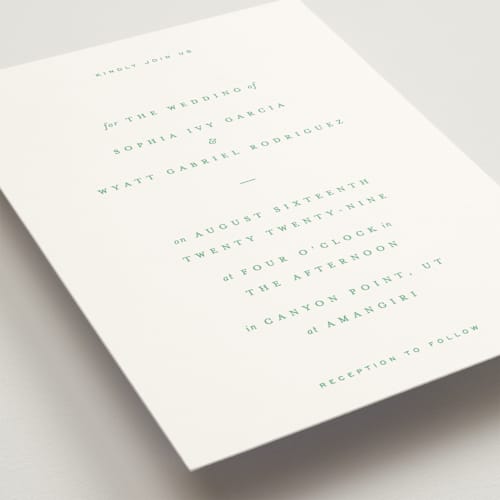 This is a golf wedding invitations with standard by Blustery August called tarte tatin printing on signature in standard