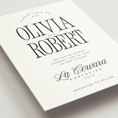 This is a silk wedding invitations with standard by Kelly Schmidt called riviera printing on signature in standard