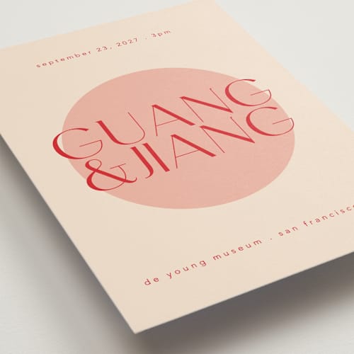 This is a blossom wedding invitations with standard by Hudson meet Rose called unity printing on signature in standard