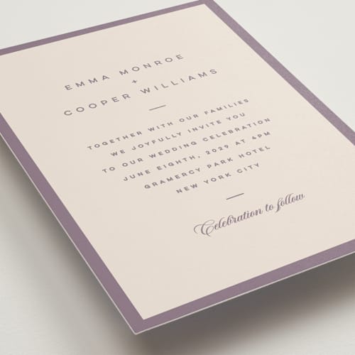 This is a vineyard wedding invitations with standard by Kristie Kern called the emma printing on signature in standard
