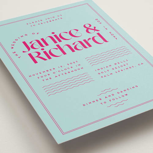 This is a dragon fruit wedding invitations with standard by Claudia Orengo called news! printing on signature in standard