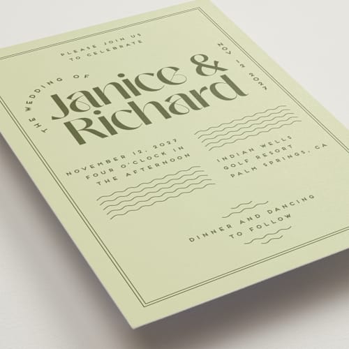 This is a kiwi wedding invitations with standard by Claudia Orengo called news! printing on signature in standard