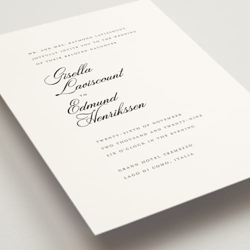 This is a salt wedding invitations with standard by chocomocacino called gregada printing on signature in standard