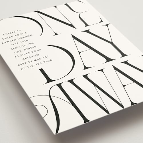 This is a cloud rehearsal dinner invitations with standard by Baumbirdy called a day away printing on signature in standard