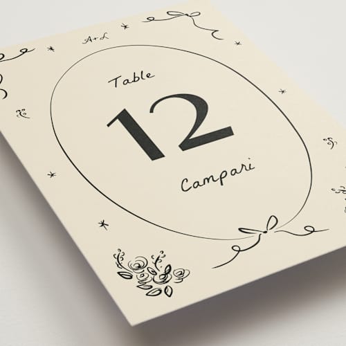 This is a vanilla table numbers with standard by Ani Somi called roses printing on doublethick in standard