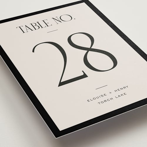 This is a suit table numbers with standard by Pixel and Hank called threaded printing on doublethick in standard