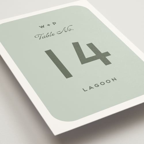 This is a garden table numbers with standard by Snow and Ivy called penumbra printing on doublethick in standard