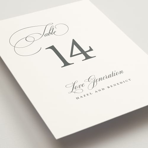 This is a pearl table numbers with standard by chocomocacino called scamorza printing on doublethick in standard